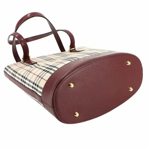 BURBERRY Beige Leather Tote Bag - Picture 4 of 9